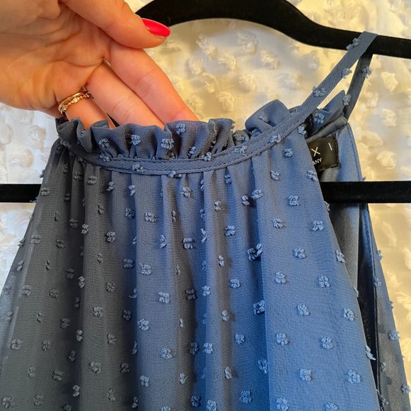 Blue Ruffle Dress - Picture 3 of 7